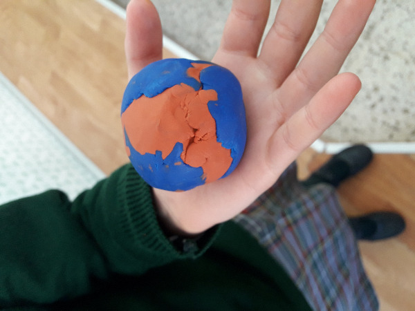 La geosfera, la esfera de plastilina
