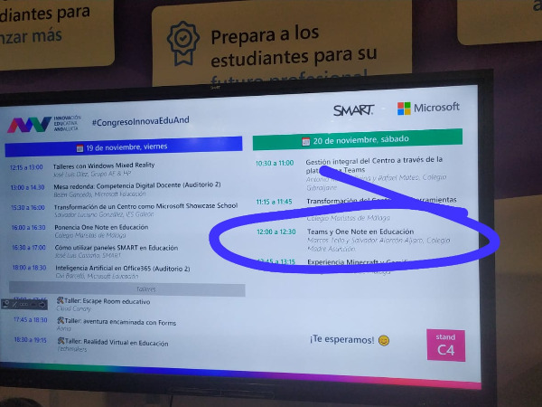 PONENCIA DEL DIRECTOR Y EL JEFE DE ESTUDIOS EN EL I CONGRESO INTERNACIONAL DE INNOVACIÓN EDUCATIVA DE ANDALUCÍA.