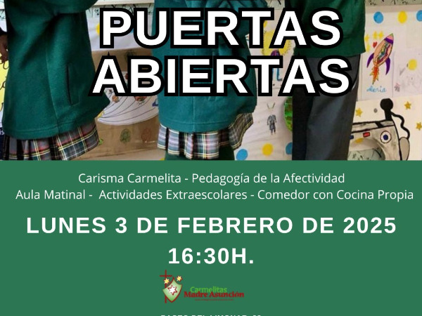 JORNADA DE PUERTAS ABIERTAS Y VISITAS PERSONALIZADAS.