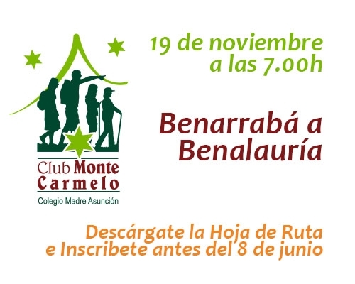 Salida de noviembre con el Club de Senderismo "Monte Carmelo"